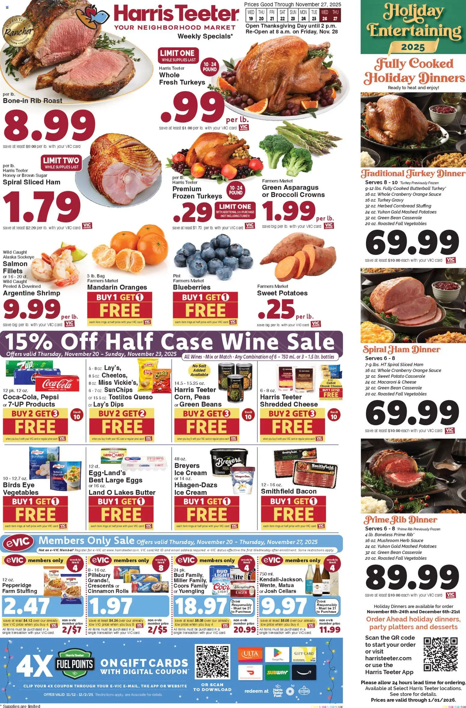 Ad Preview of Harris Teeter Weekly Ad - SC from 11/19/2025