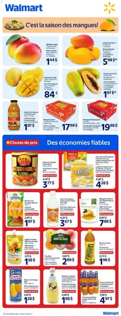 Preview of leaflet Walmart circulaire - C'est la saison des mangues! from shop Walmart is valid from Apr 23, 2026