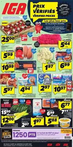 Un aperçu du dépliant Quebec du magasin IGA est valide à partir 14 août 2025