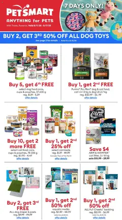 Preview of leaflet Weekly flyer / circulaire from shop Petsmart is valid from Aug 11, 2025