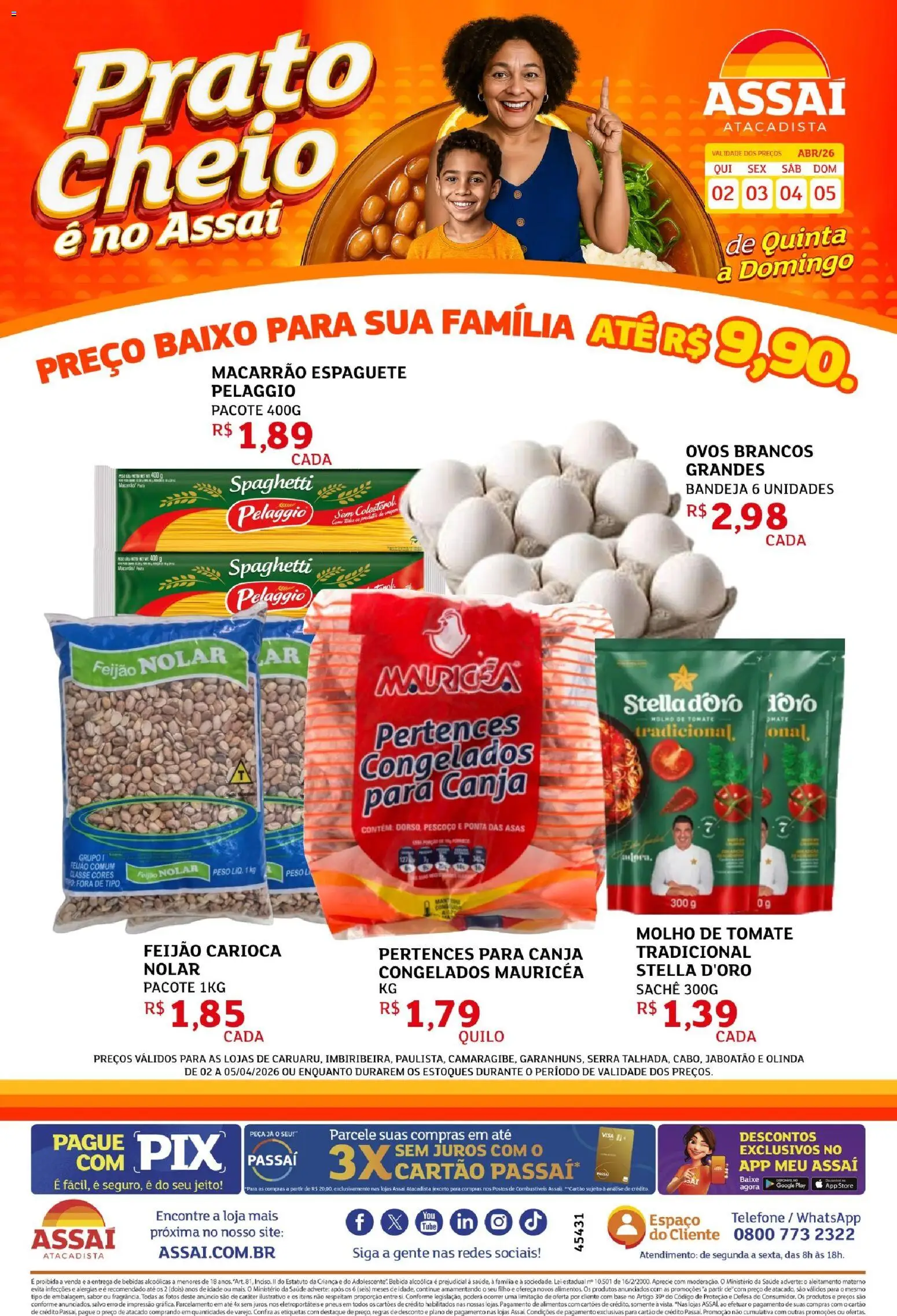 Pré-Visualização do folheto "Assaí Atacadista ofertas - PE" da loja Assaí Atacadista válido a partir de 02/04/2026