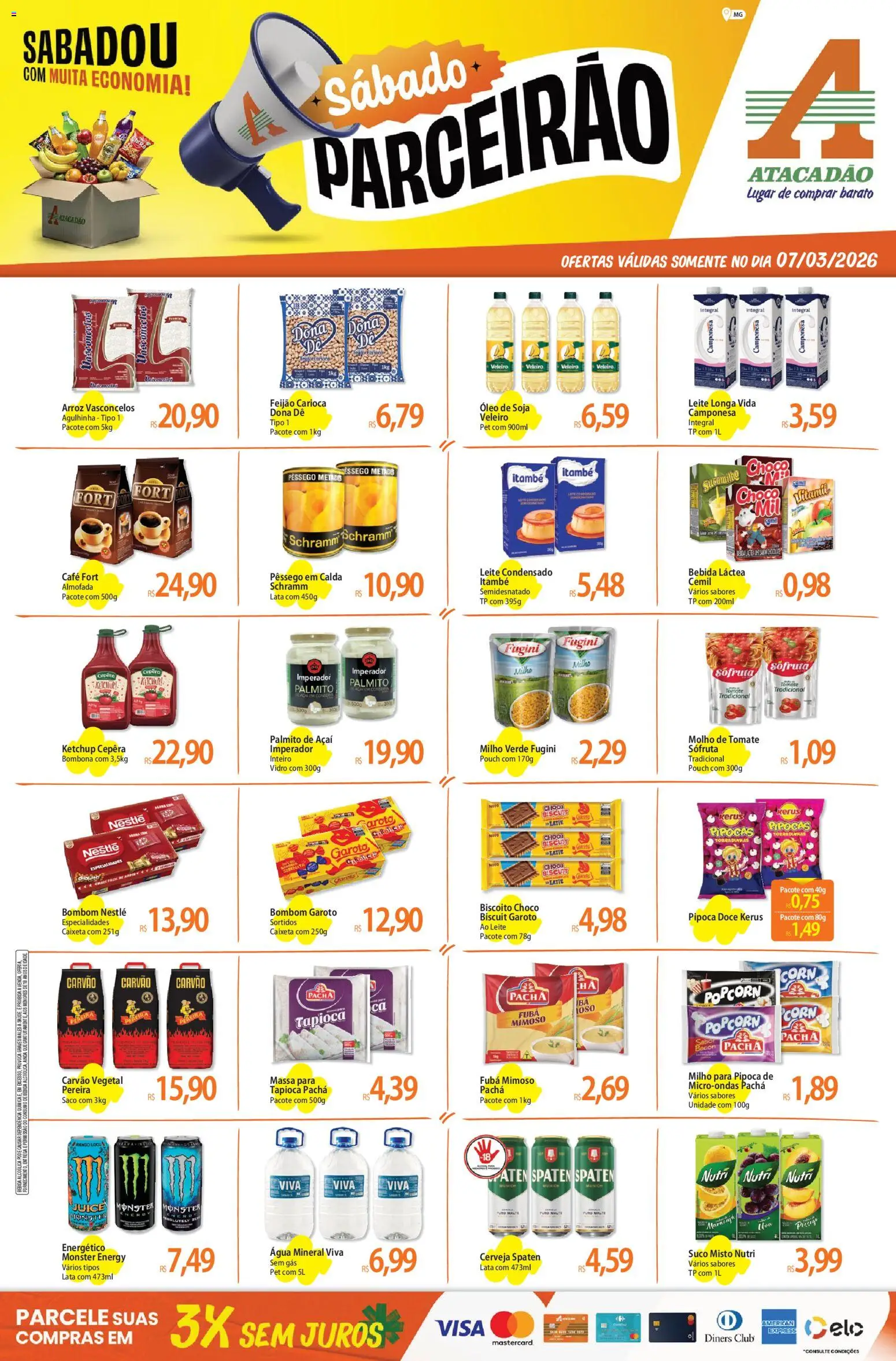 Pré-Visualização do folheto "Atacadão ofertas - MG" da loja Atacadão válido a partir de 07/03/2026