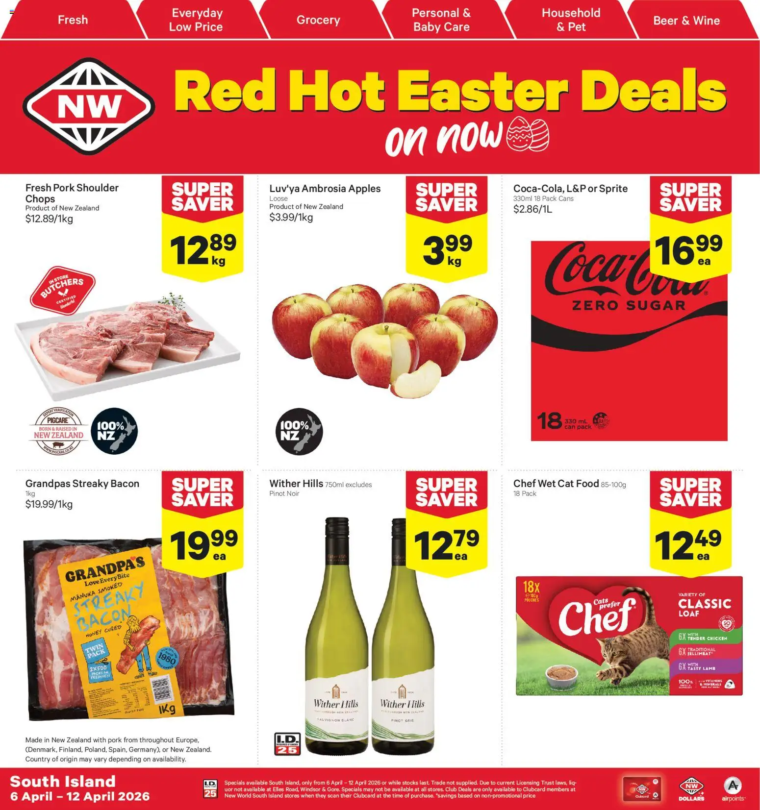 Preview of catalogue New World South Island catalogue from shop New World valid 6 Apr 2026