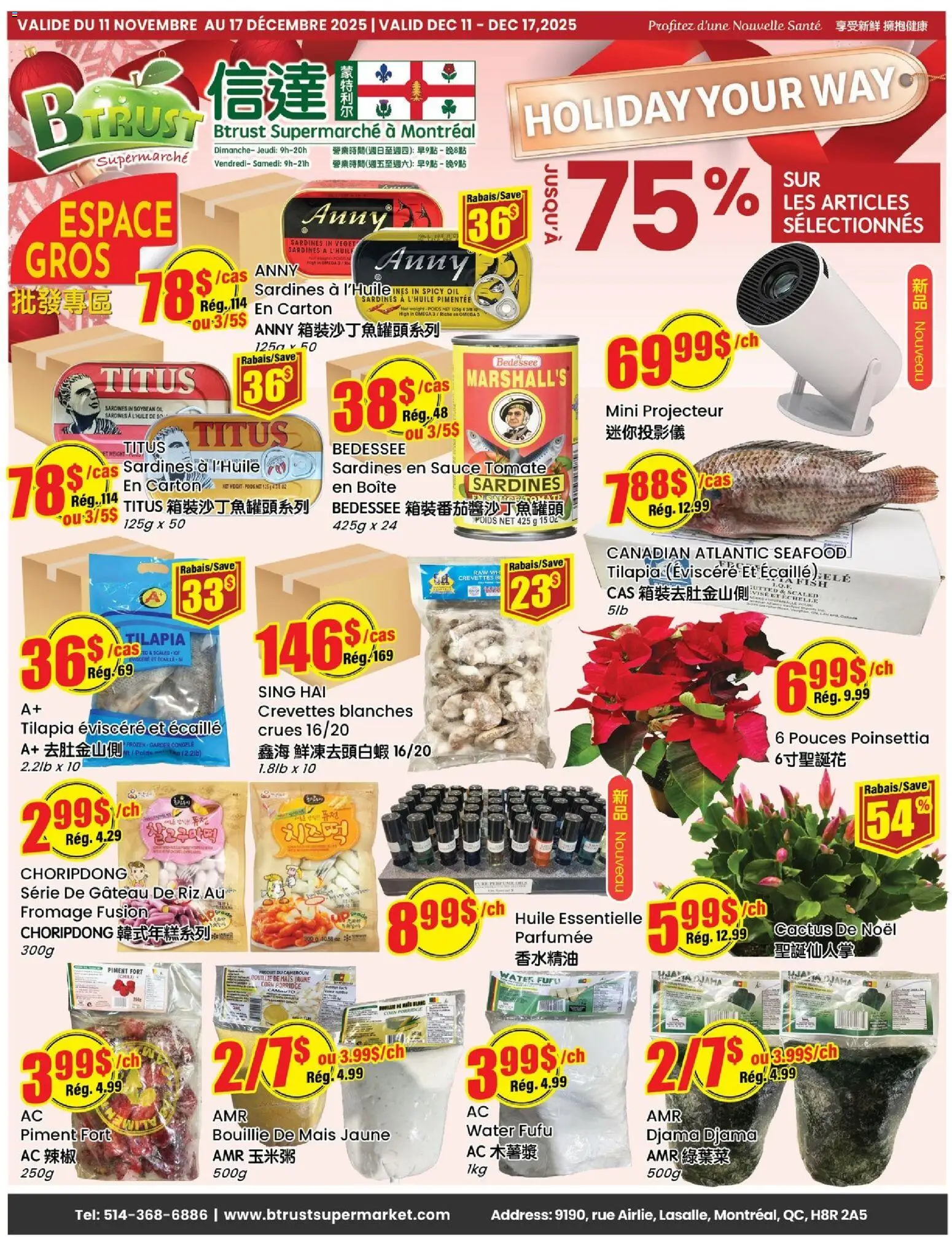 Preview of leaflet Weekly flyer / circulaire from shop Btrust Supermarket is valid from Dec 11, 2025