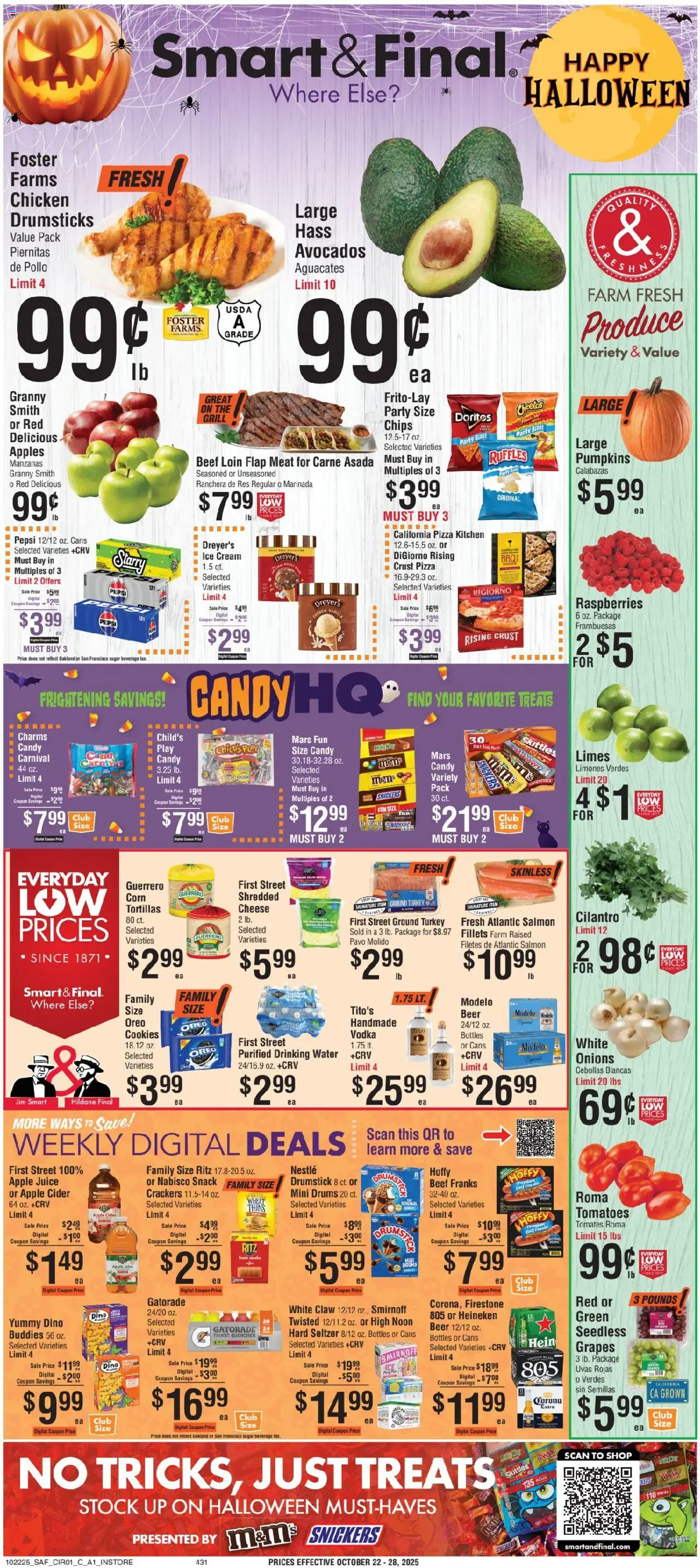Smart & Final Weekly Ad from 10/21/2025 - Flyer - Page number 1