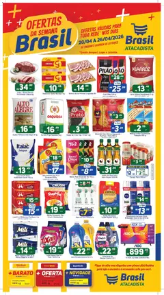 Pré-Visualização do folheto "Brasil Atacadista - Ofertas da semana" da loja Brasil Atacadista válido a partir de 20/04/2026