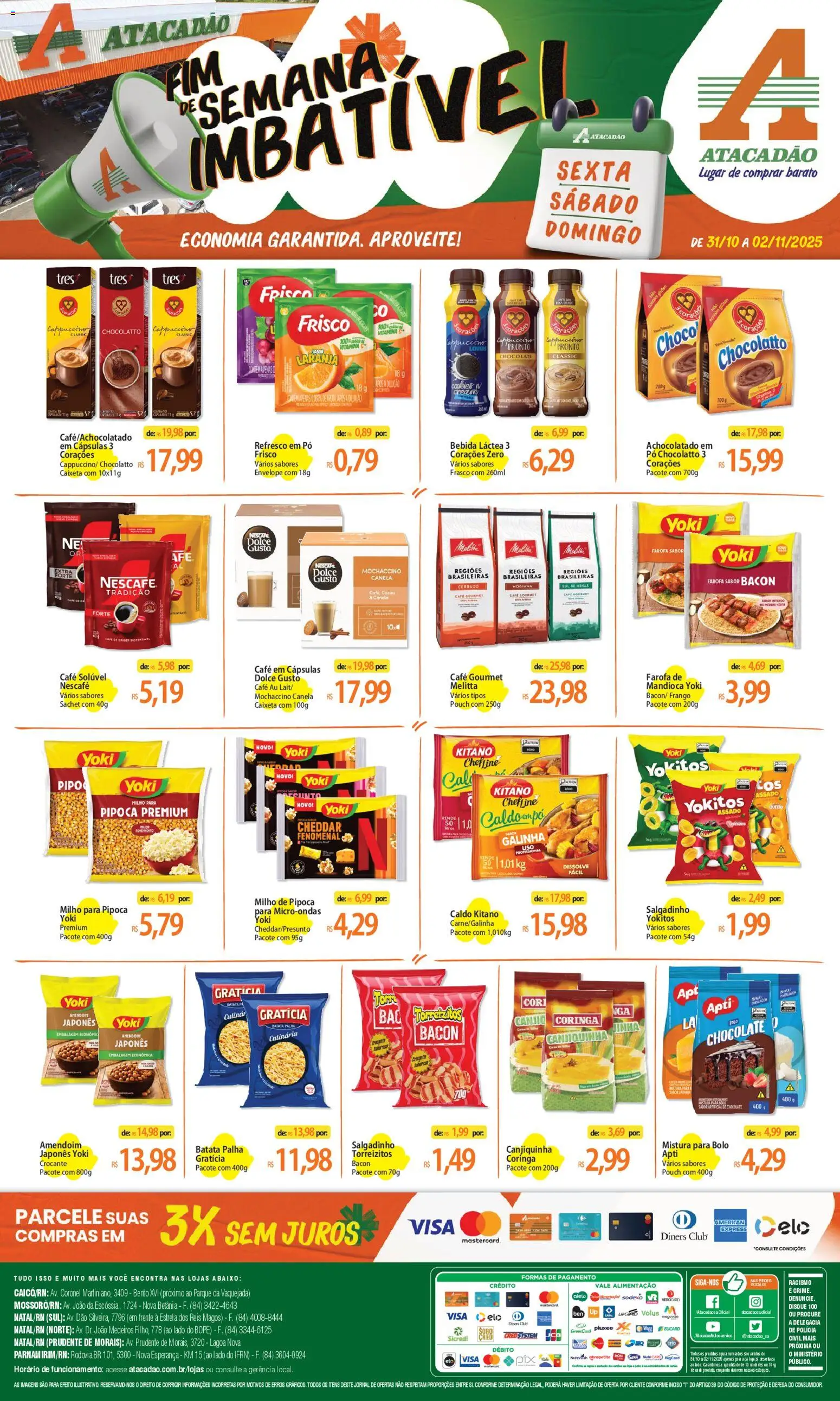Pré-Visualização do folheto "Ofertas - RN" da loja Atacadão válido a partir de 31/10/2025