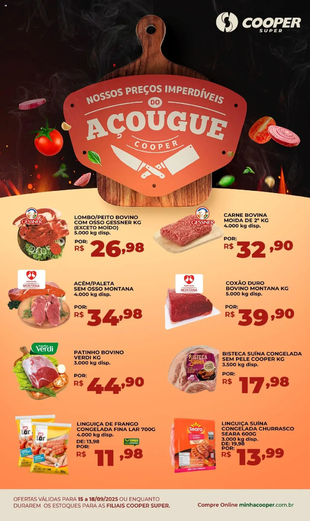 Cooper folheto "Ofertas do Açougue" válido a partir de 15/09/2025 - número de página 1