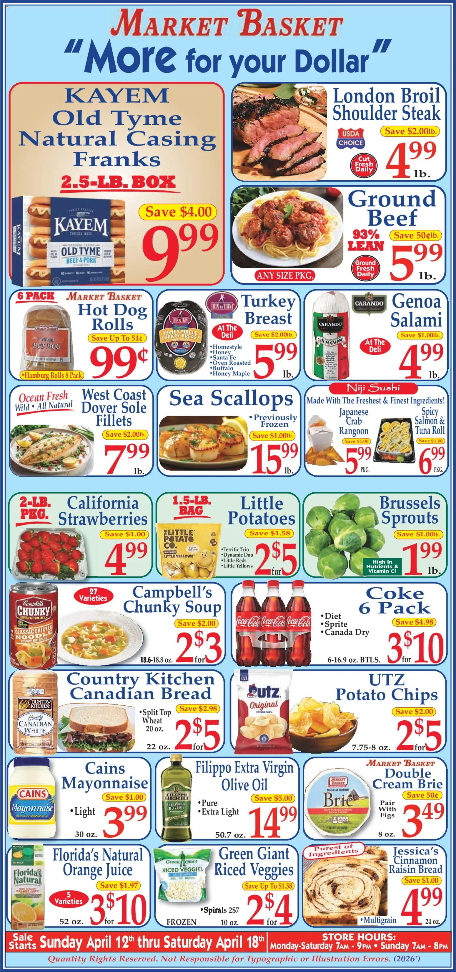 Ad Preview of Market Basket Market Basket Ad from 04/12/2026
