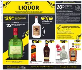 Ad Preview of Fresco y Más Alcohol Flyer from 08/25/2025