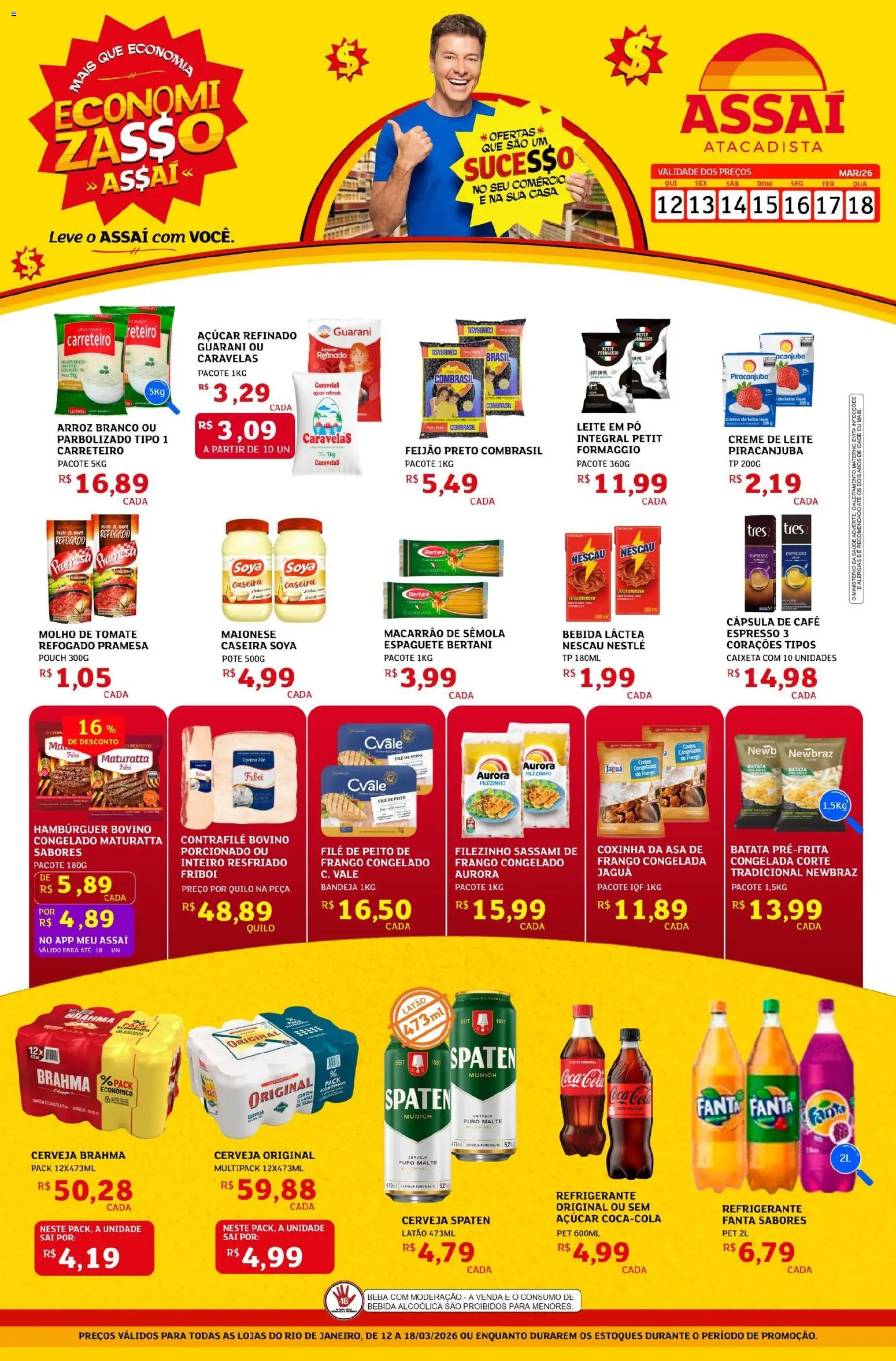 Pré-Visualização do folheto "Assaí Atacadista ofertas - RJ" da loja Assaí Atacadista válido a partir de 12/03/2026