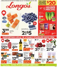 Un aperçu du dépliant Weekly flyer / circulaire du magasin Longo's est valide à partir 24 juill. 2025