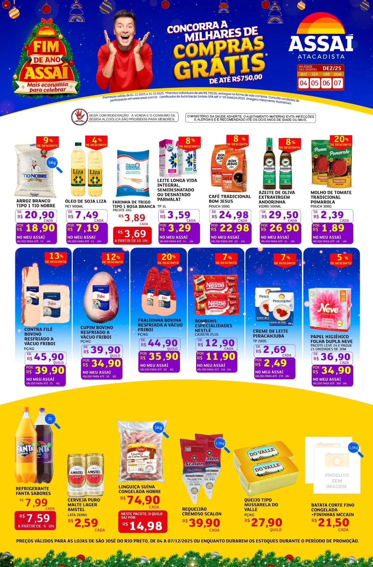Pré-Visualização do folheto "Encarte" da loja Assaí Atacadista válido a partir de 04/12/2025