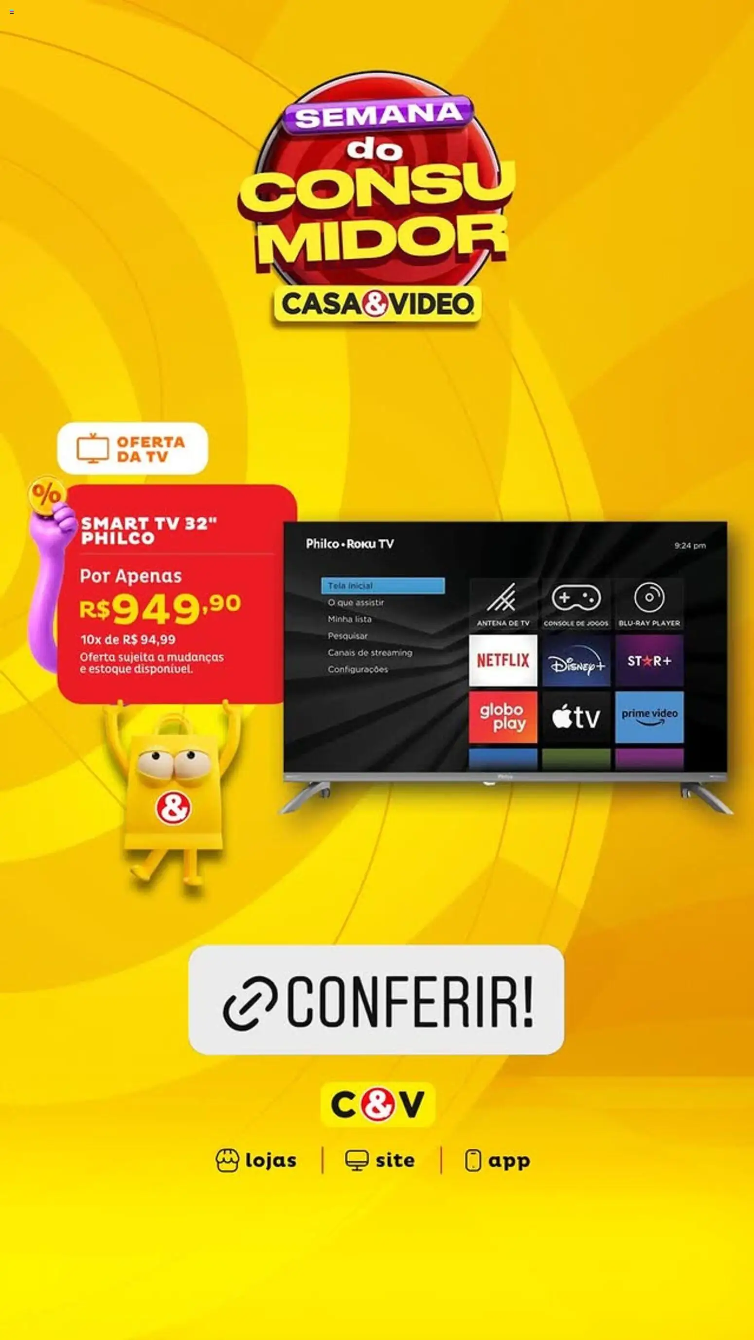 Pré-Visualização do folheto "Casa e Video ofertas" da loja Casa e Video válido a partir de 13/03/2026