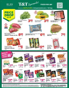 Preview of leaflet Weekly Flyer - AB from shop T&T Supermarket is valid from Aug 08, 2025