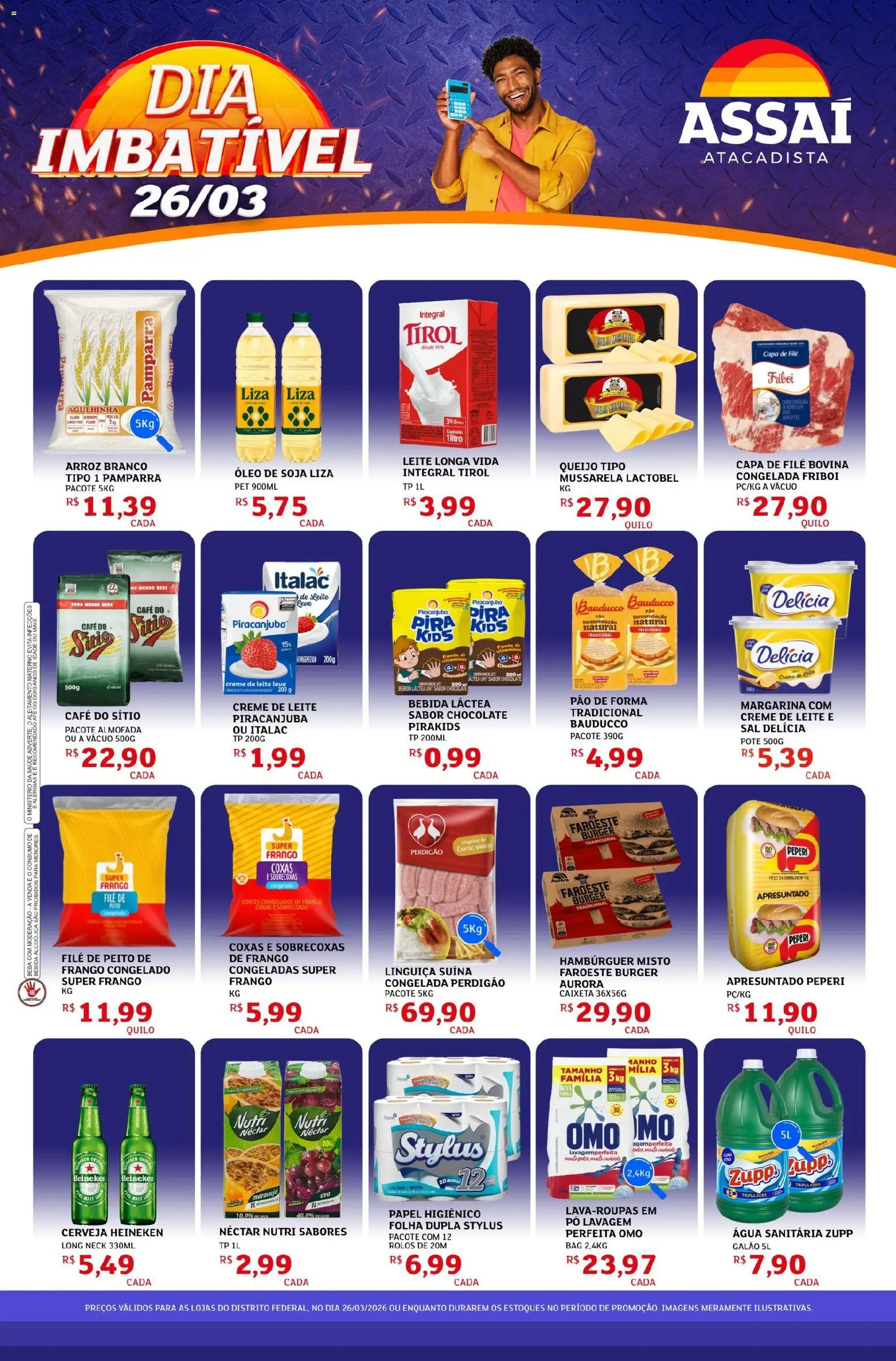 Pré-Visualização do folheto "Assaí Atacadista ofertas - DF" da loja Assaí Atacadista válido a partir de 26/03/2026