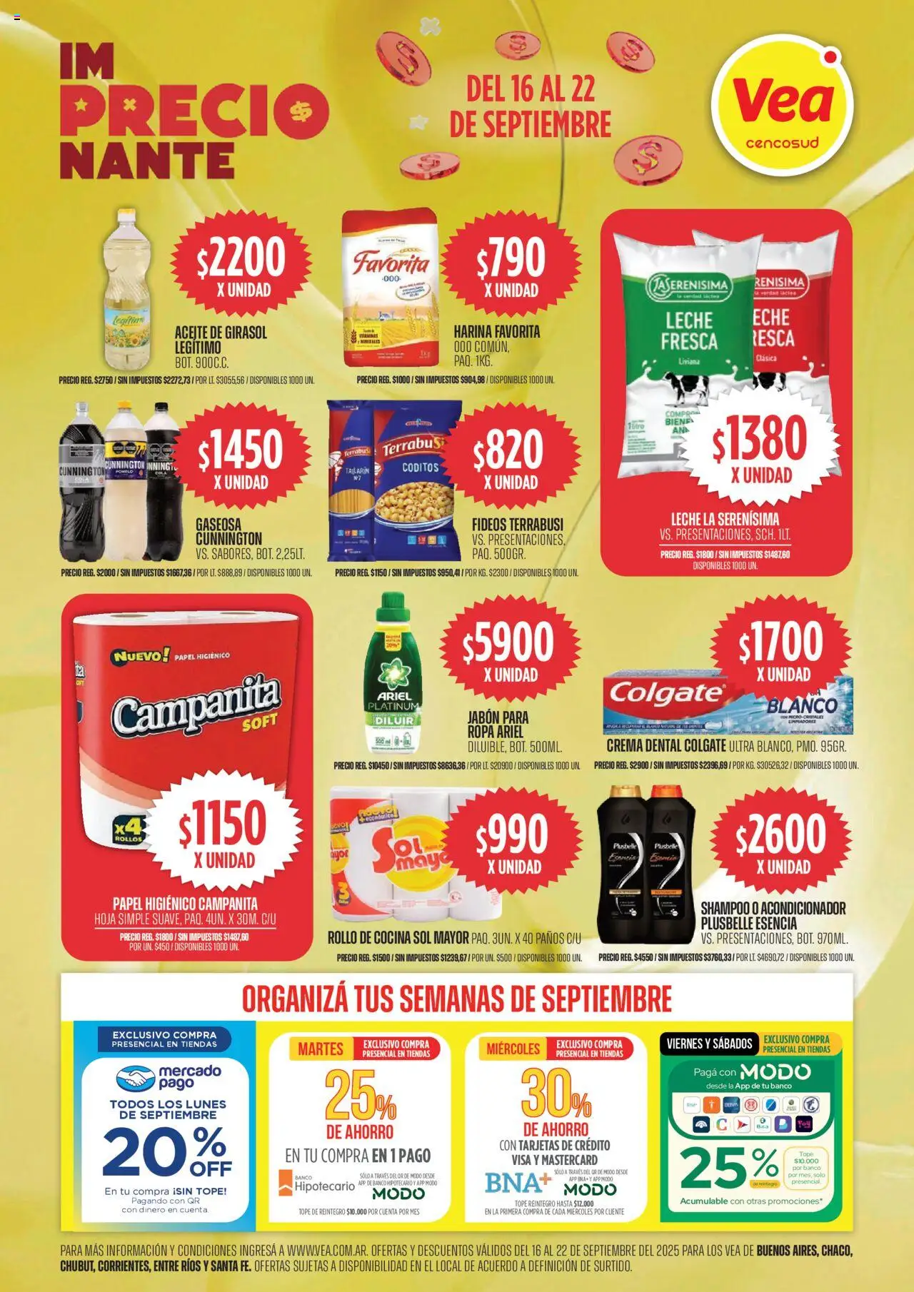 Vea Ofertas del 16/09/2025 >> Catálogo