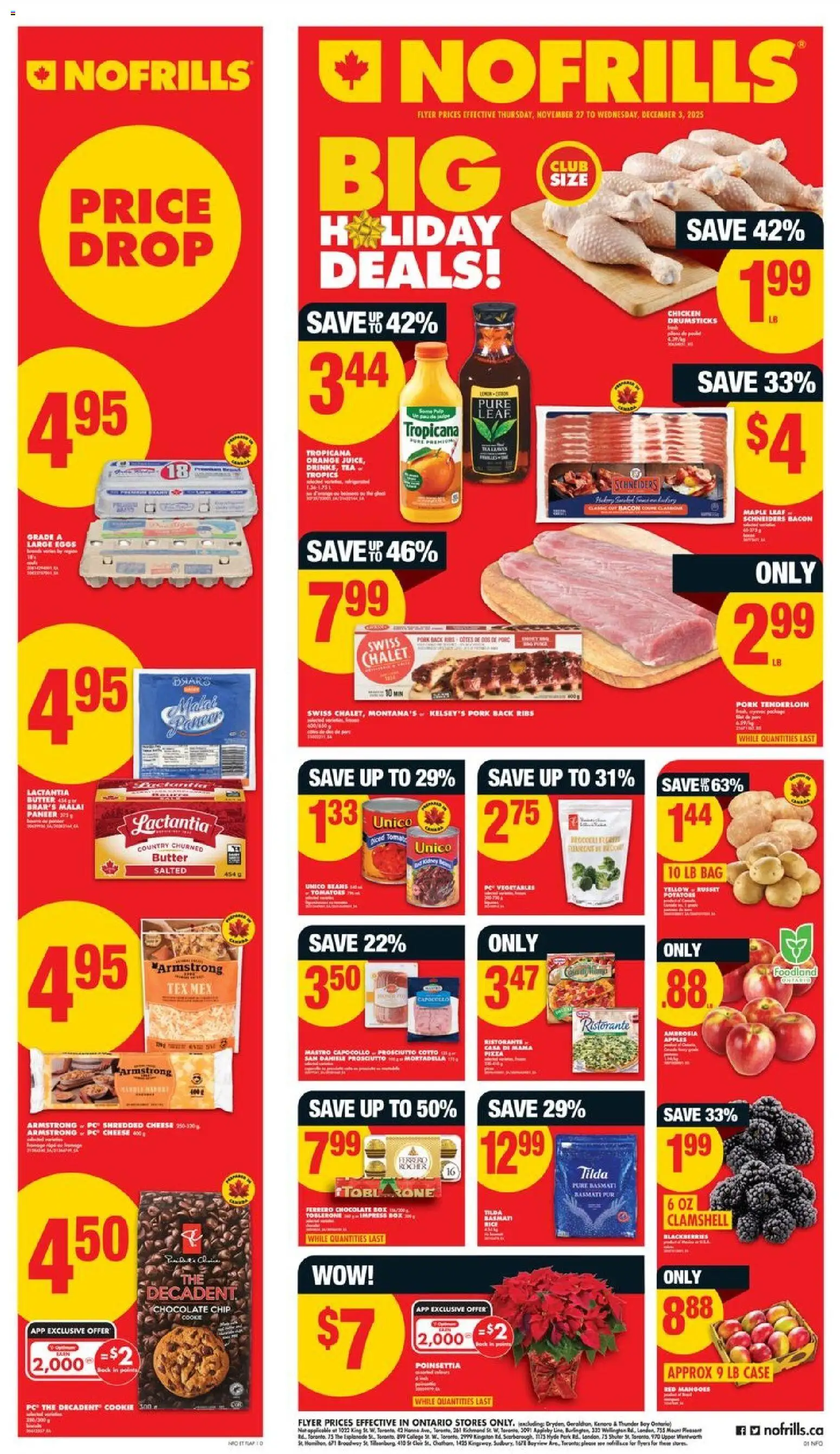 Preview of leaflet Weekly Flyer - ON from shop No Frills is valid from Nov 27, 2025