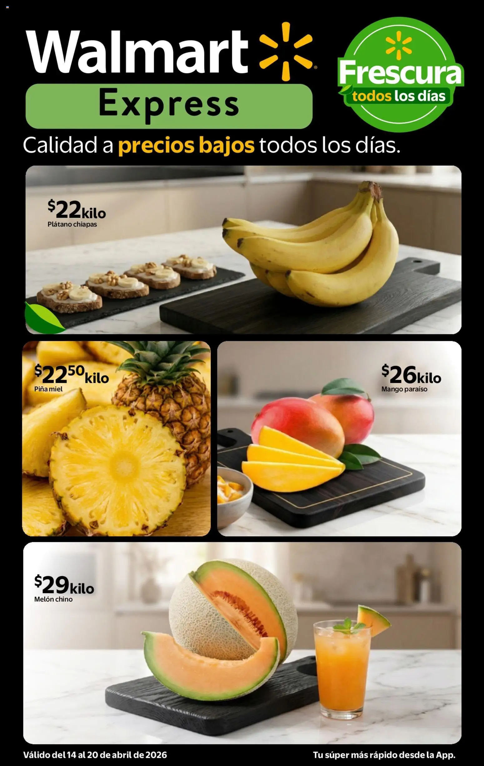 Vista previa las ofertas de la tienda Walmart Express - Walmart Express folleto Calidad a precios bajos desde el 14/04/2026 