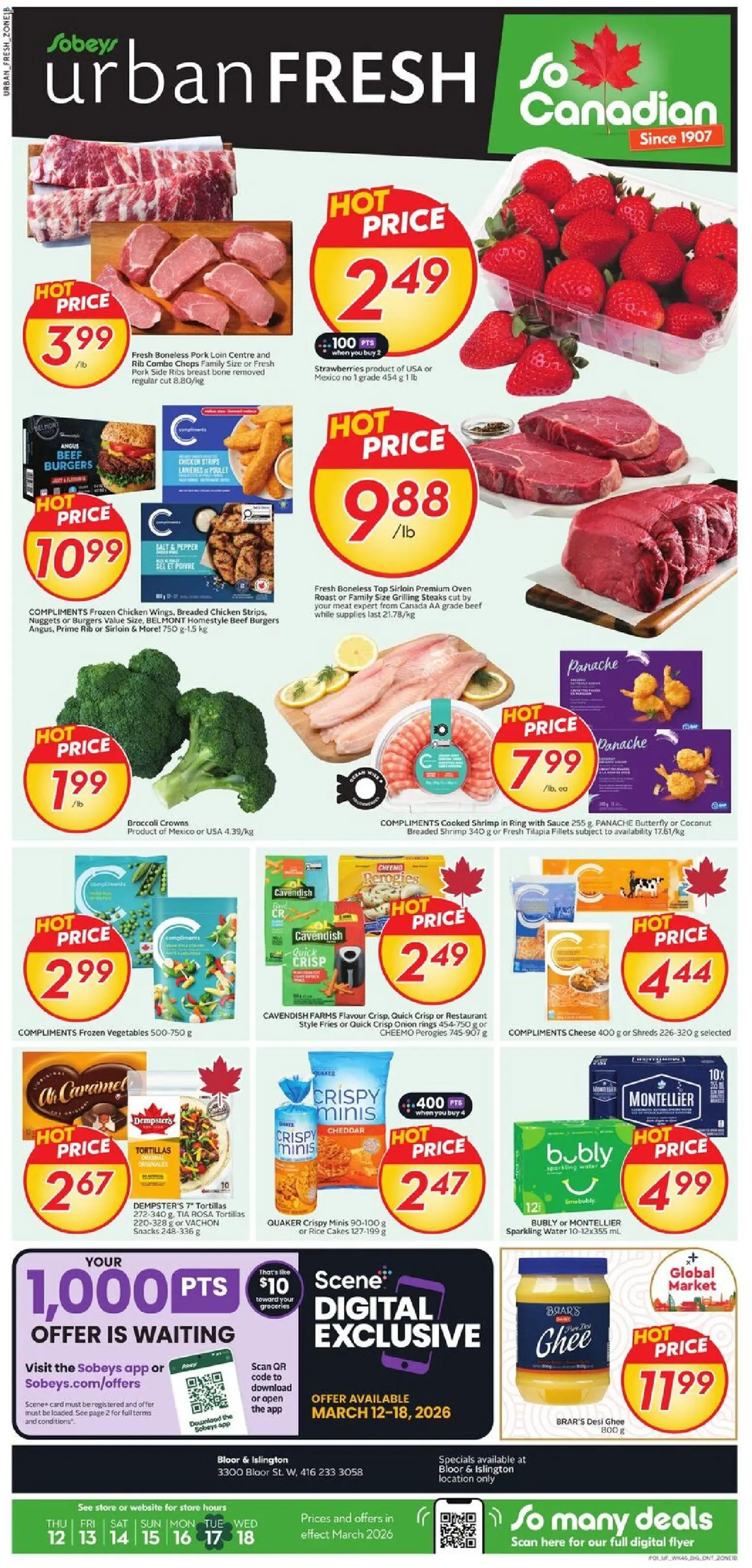 Preview of leaflet Sobeys weekly flyer - ON from shop Sobeys is valid from Mar 12, 2026