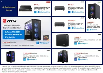 Preview of leaflet Canada Computers circulaire from shop Canada Computers is valid from Apr 17, 2026