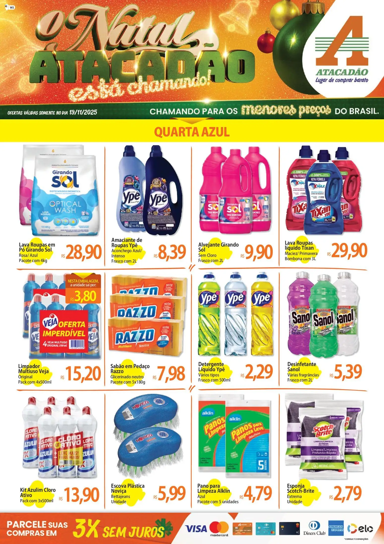 Pré-Visualização do folheto "Ofertas - MS" da loja Atacadão válido a partir de 19/11/2025