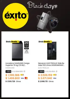  Vista previa del prospecto Black Friday del almacen Éxito válida del 14/11/2025 al 02/12/2025 | Página: 12