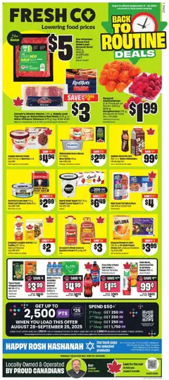 Preview of leaflet Weekly flyer / circulaire from shop FreshCo is valid from Sep 04, 2025