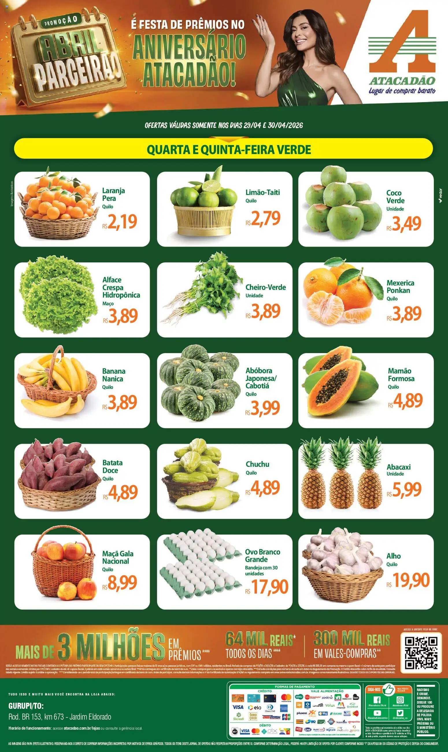 Pré-Visualização do folheto "Atacadão ofertas - TO" da loja Atacadão válido a partir de 29/04/2026