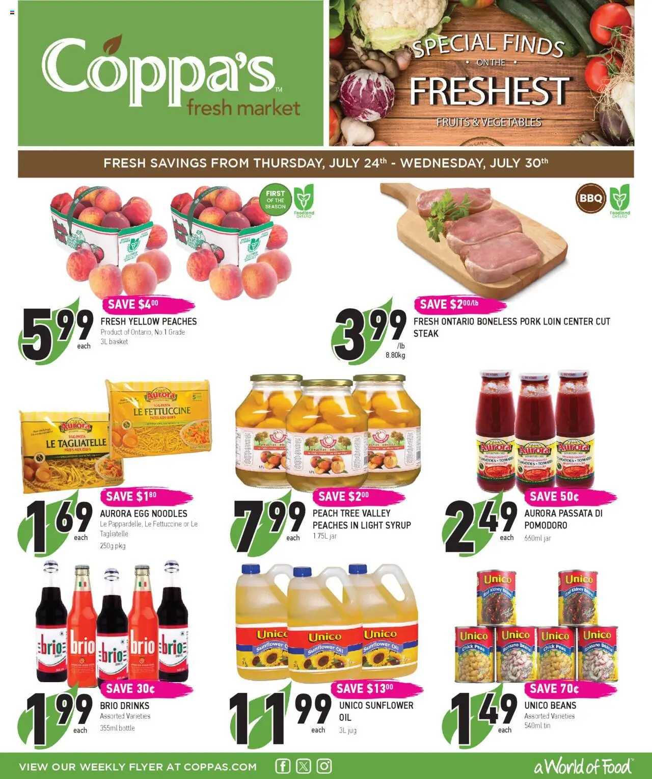 Coppas Fresh Market flyer valid from Jul 24, 2025 - page number 1