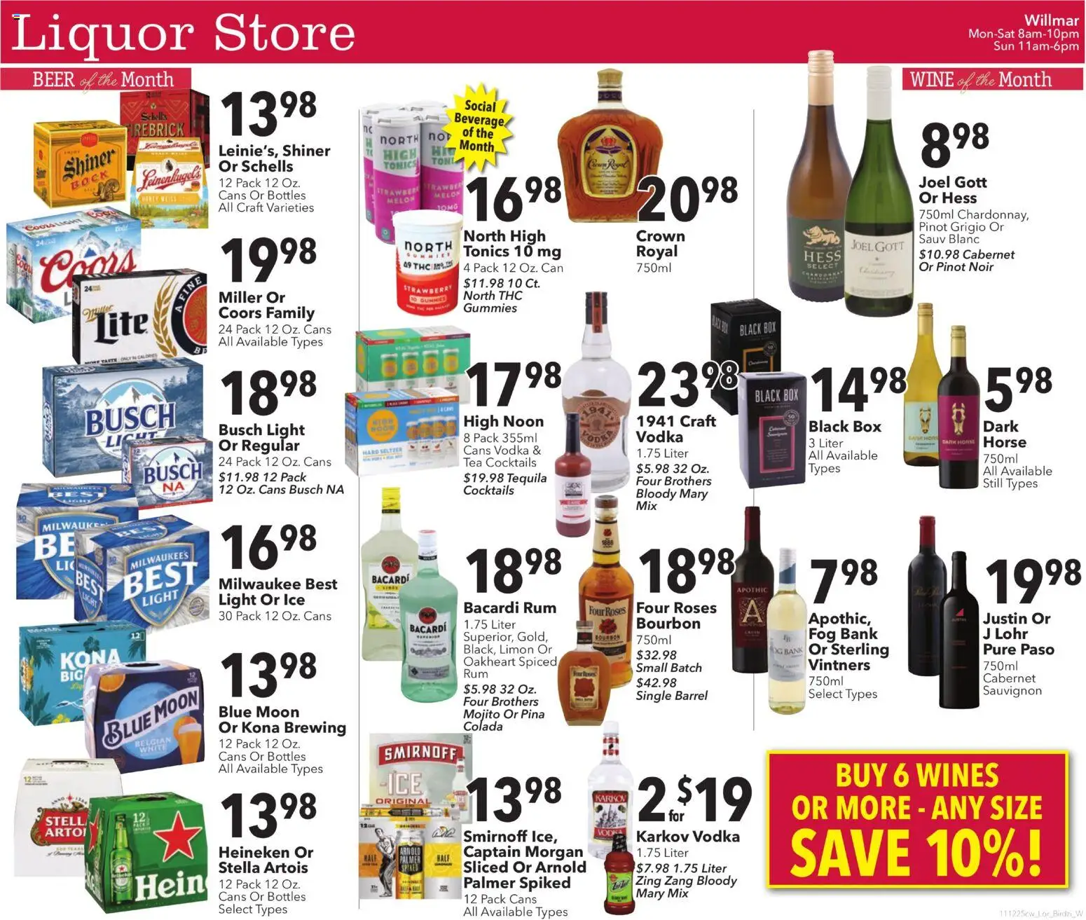 Ad Preview of Cash Wise Liquor Ad from 11/12/2025