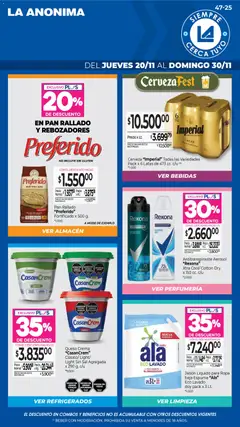 Vista previa del folleto de la tienda La Anonima válido desde el 20/11/2025 