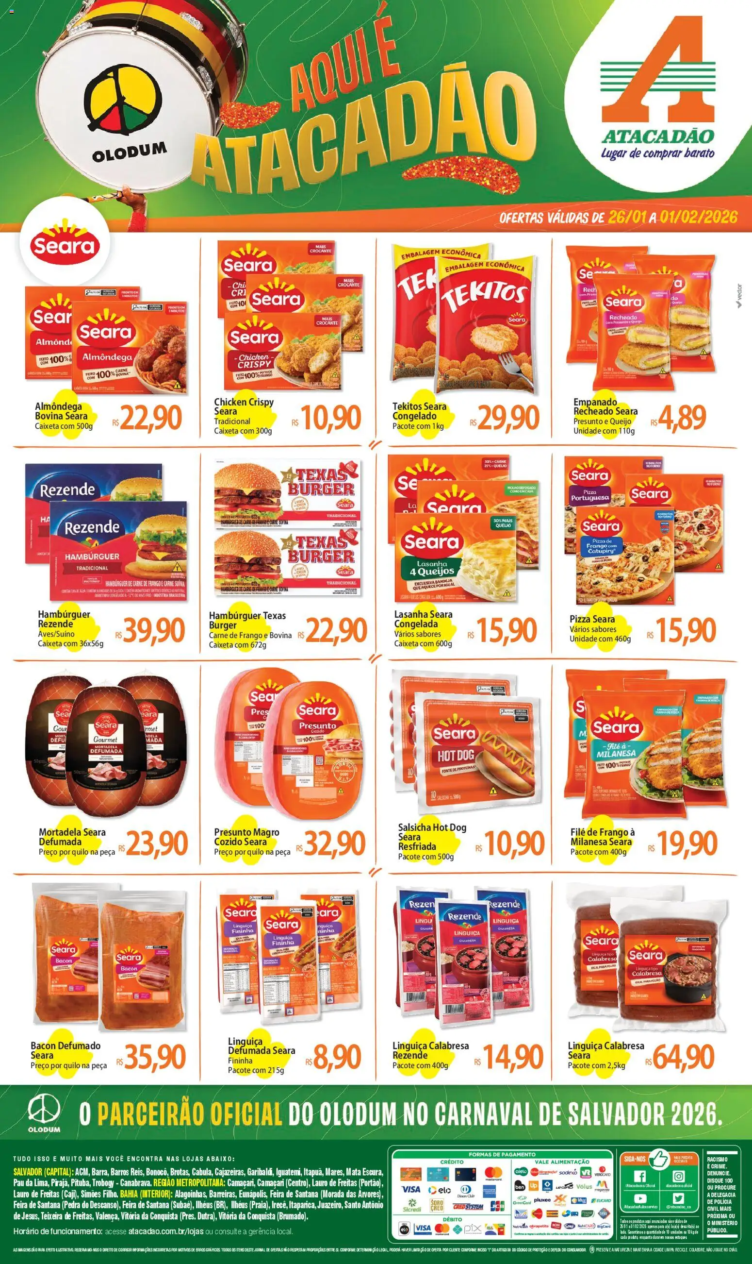 Pré-Visualização do folheto "Ofertas - BA" da loja Atacadão válido a partir de 26/01/2026
