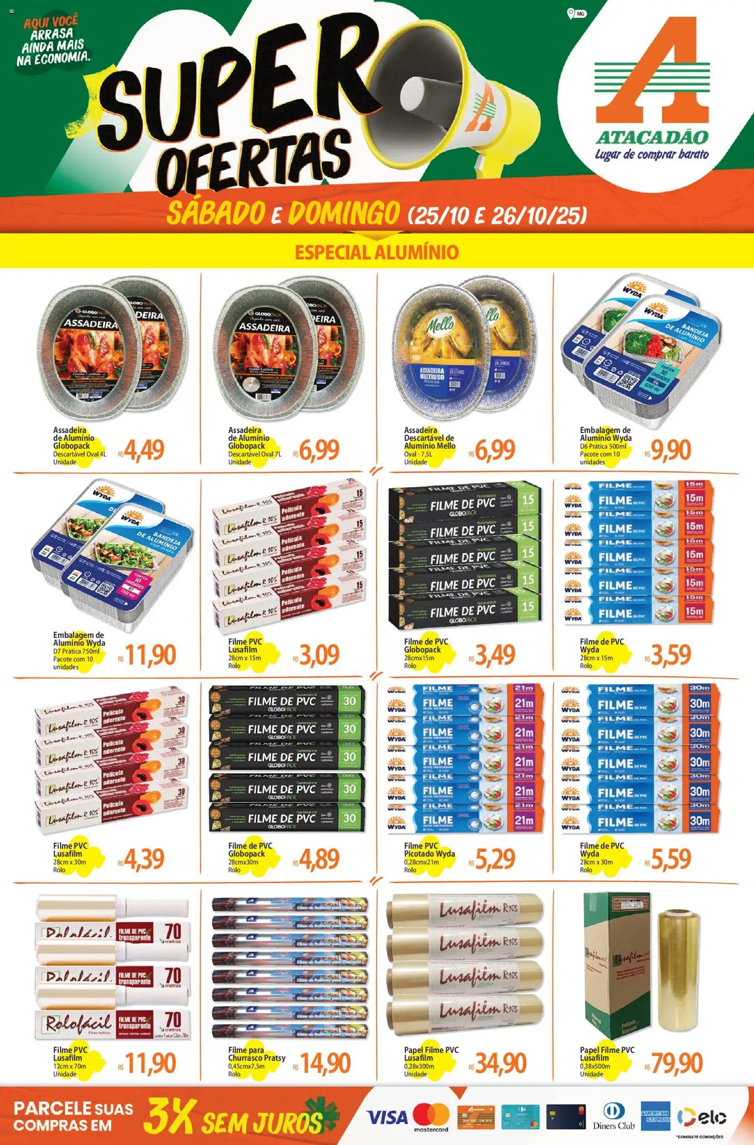 Atacadão folheto "Ofertas - MG" válido a partir de 25/10/2025 - número de página 1