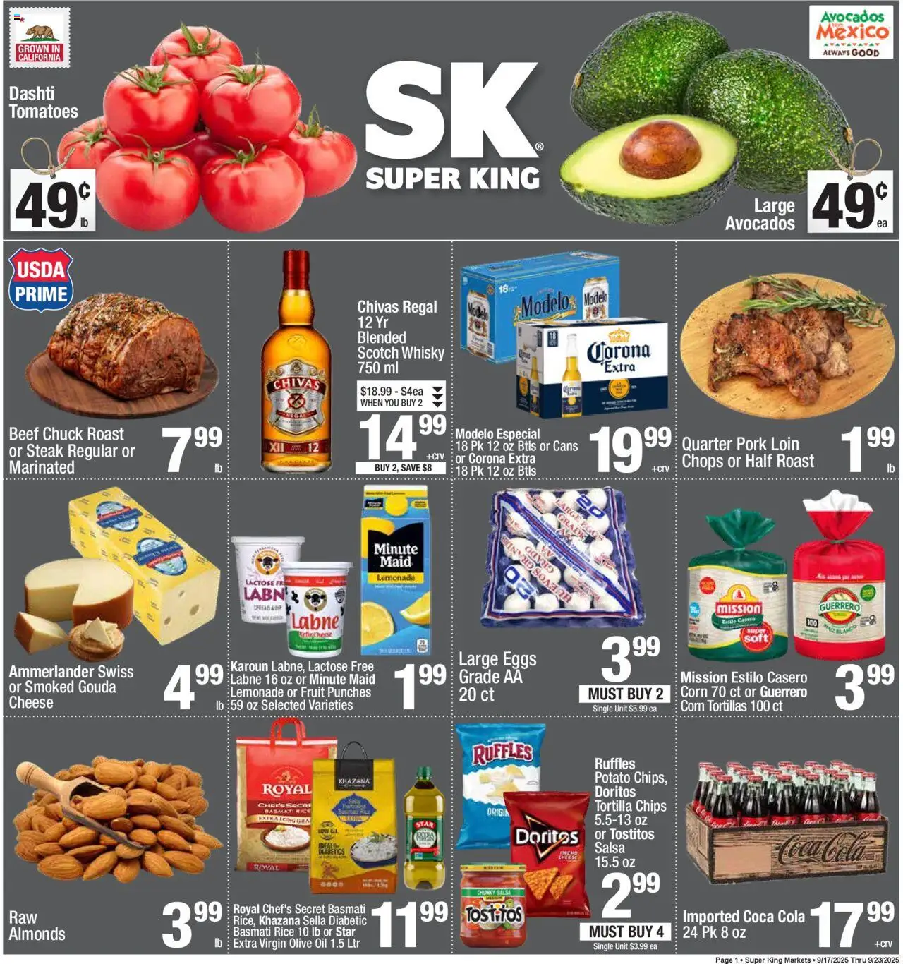 Super King Weekly Ad from 09/17/2025 - Flyer - Page number 1