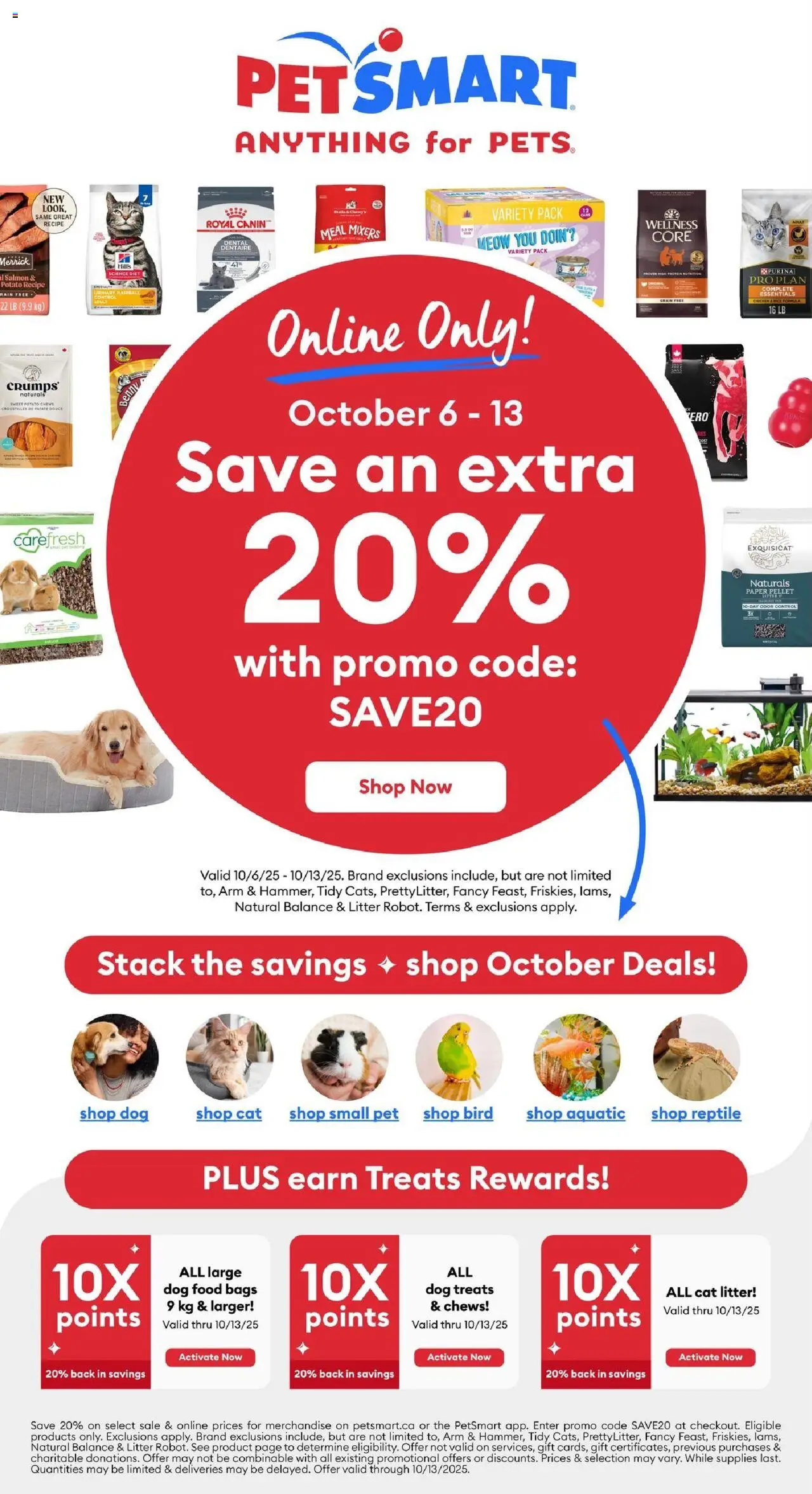 Petsmart flyer valid from Oct 06, 2025 - page number 1