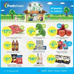 Preview of catalogue Catalogue from shop FreshChoice valid 2 Feb 2026