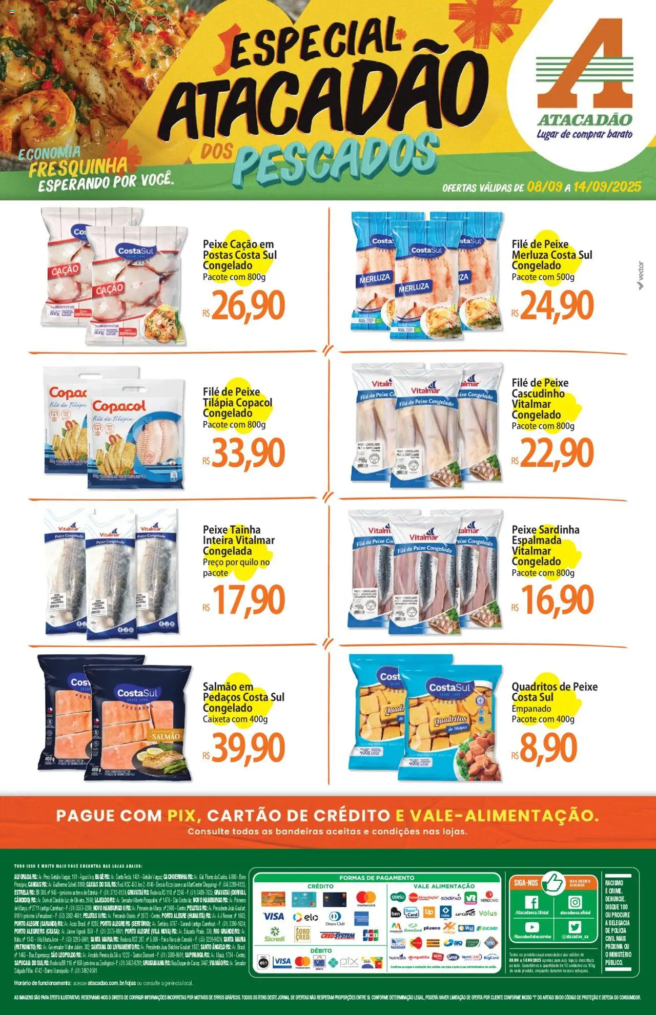 Atacadão folheto "Ofertas - RS" válido a partir de 08/09/2025 - número de página 1
