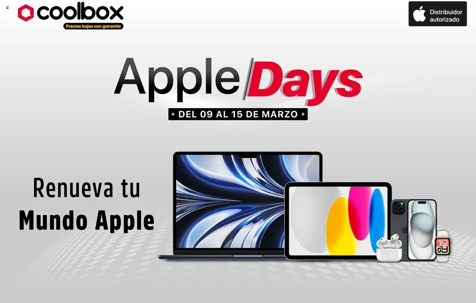 Vista previa de Coolbox - Apple Days de la tienda Coolbox válido desde 09/03/2026