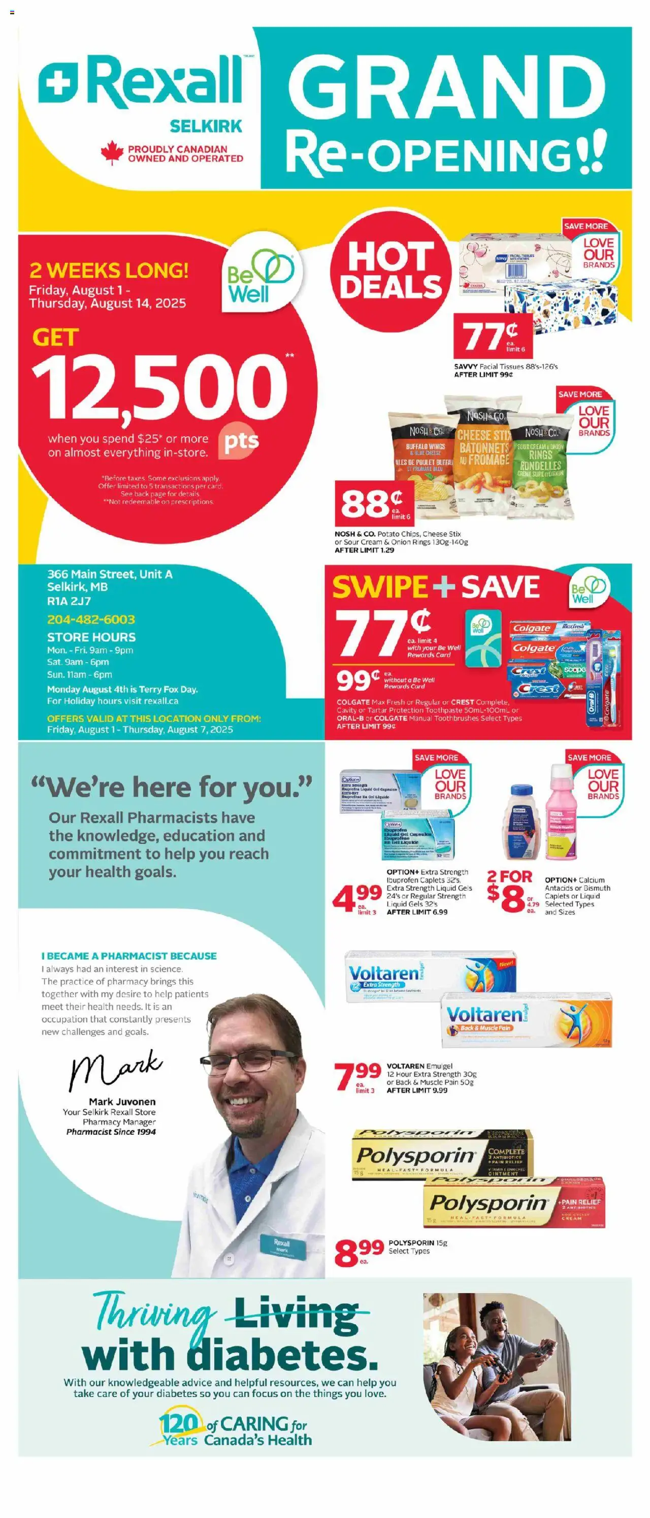 Rexall flyer valid from Aug 01, 2025 - page number 1