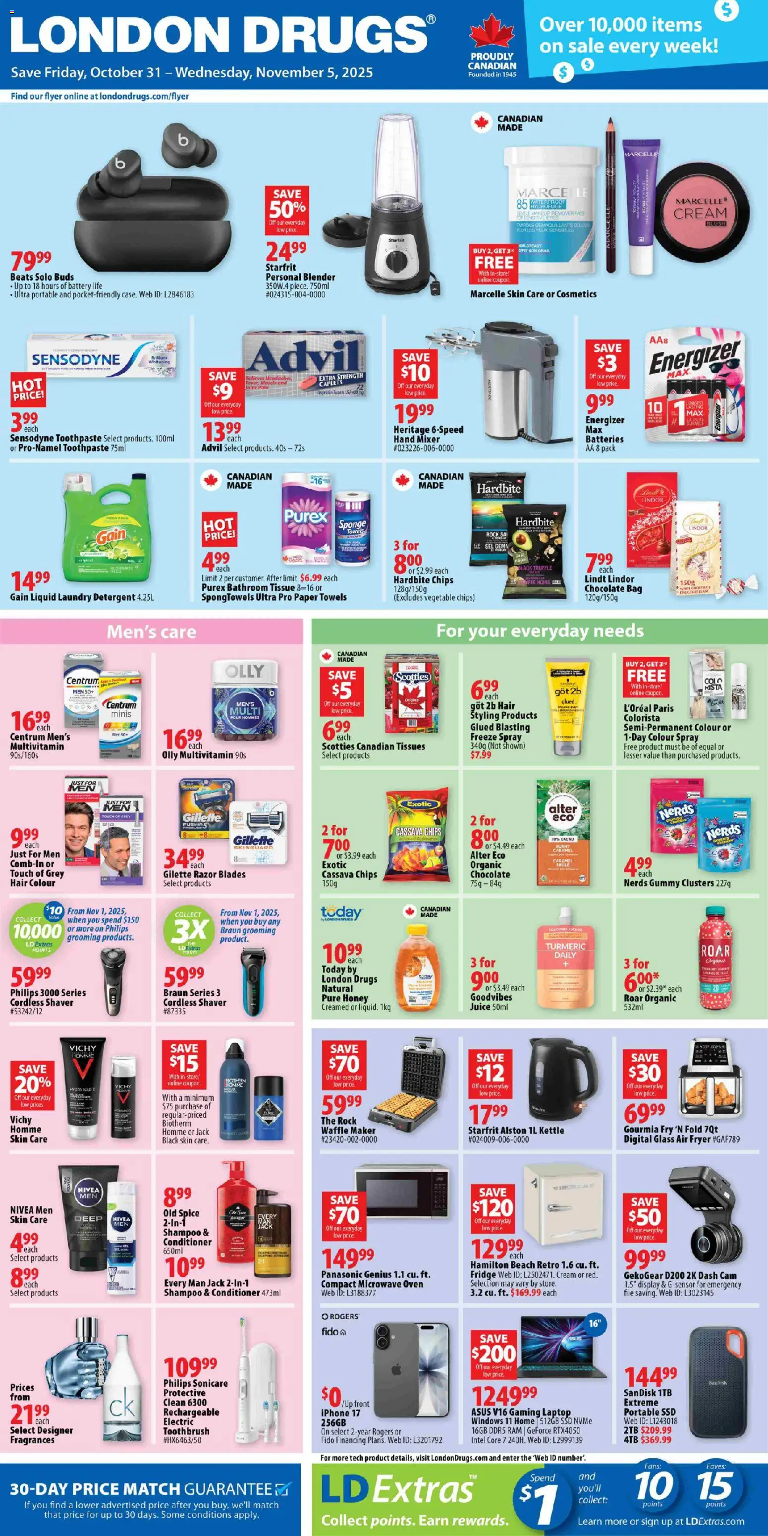 Preview of leaflet Weekly flyer / circulaire from shop London Drugs is valid from Oct 31, 2025