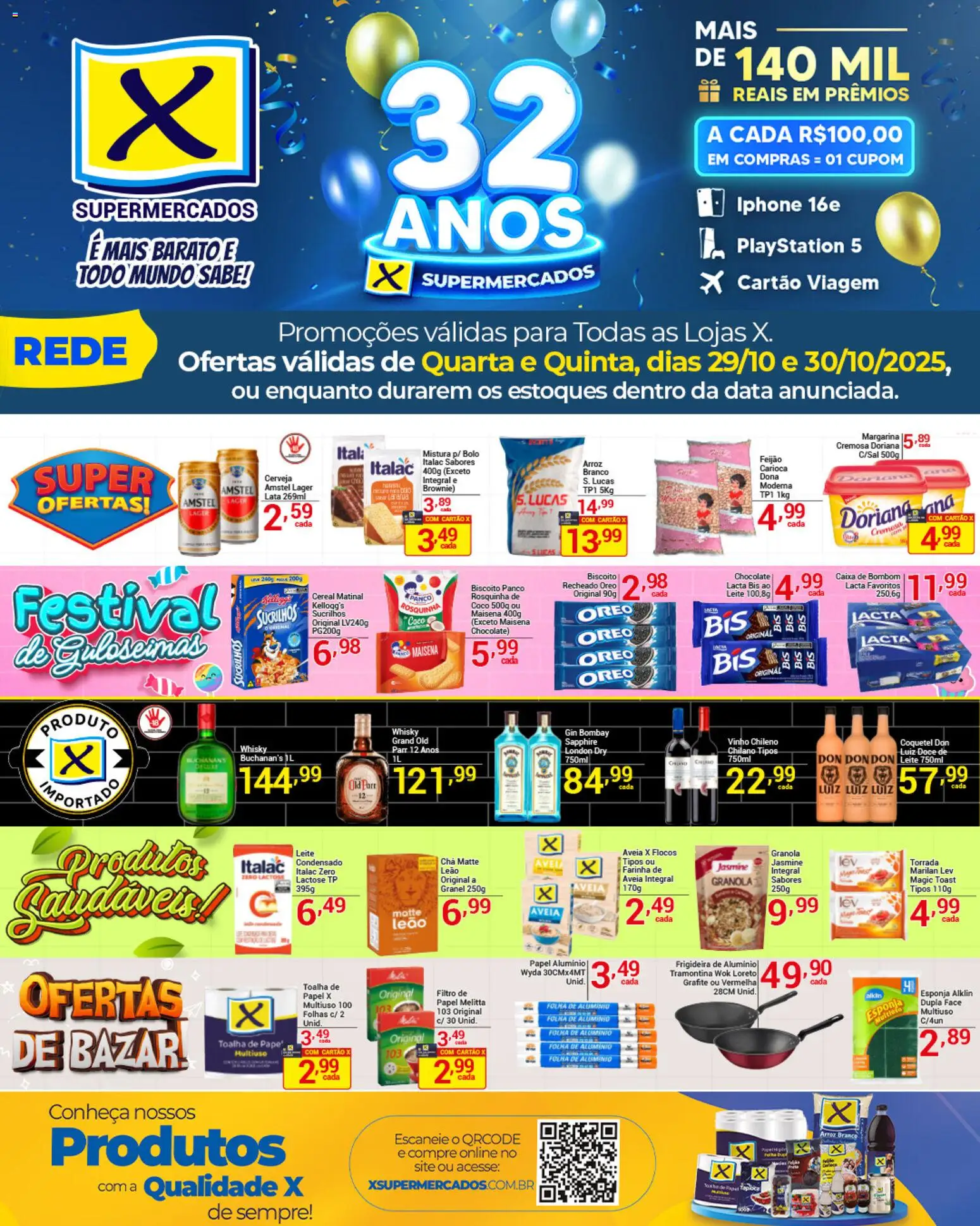 Pré-Visualização do folheto "Ofertas da semana" da loja X Supermercados válido a partir de 29/10/2025