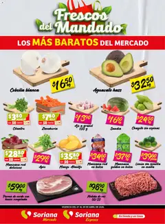 Vista previa las ofertas de la tienda Soriana - Soriana Frescos del Mandado Mercado: Ver, Tab, Chis, Camp, Yuc y Q. Roo desde el 07/04/2026 