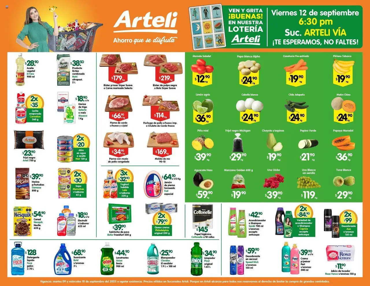 Folleto Express Arteli y sus promociones válidas desde el 09/09/2025 - Número de página 1
