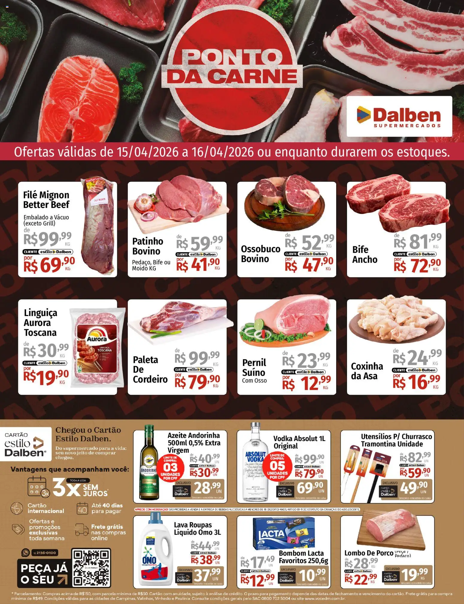 Pré-Visualização do folheto "Supermercado Dalben - Ofertas da semana" da loja Supermercado Dalben válido a partir de 15/04/2026