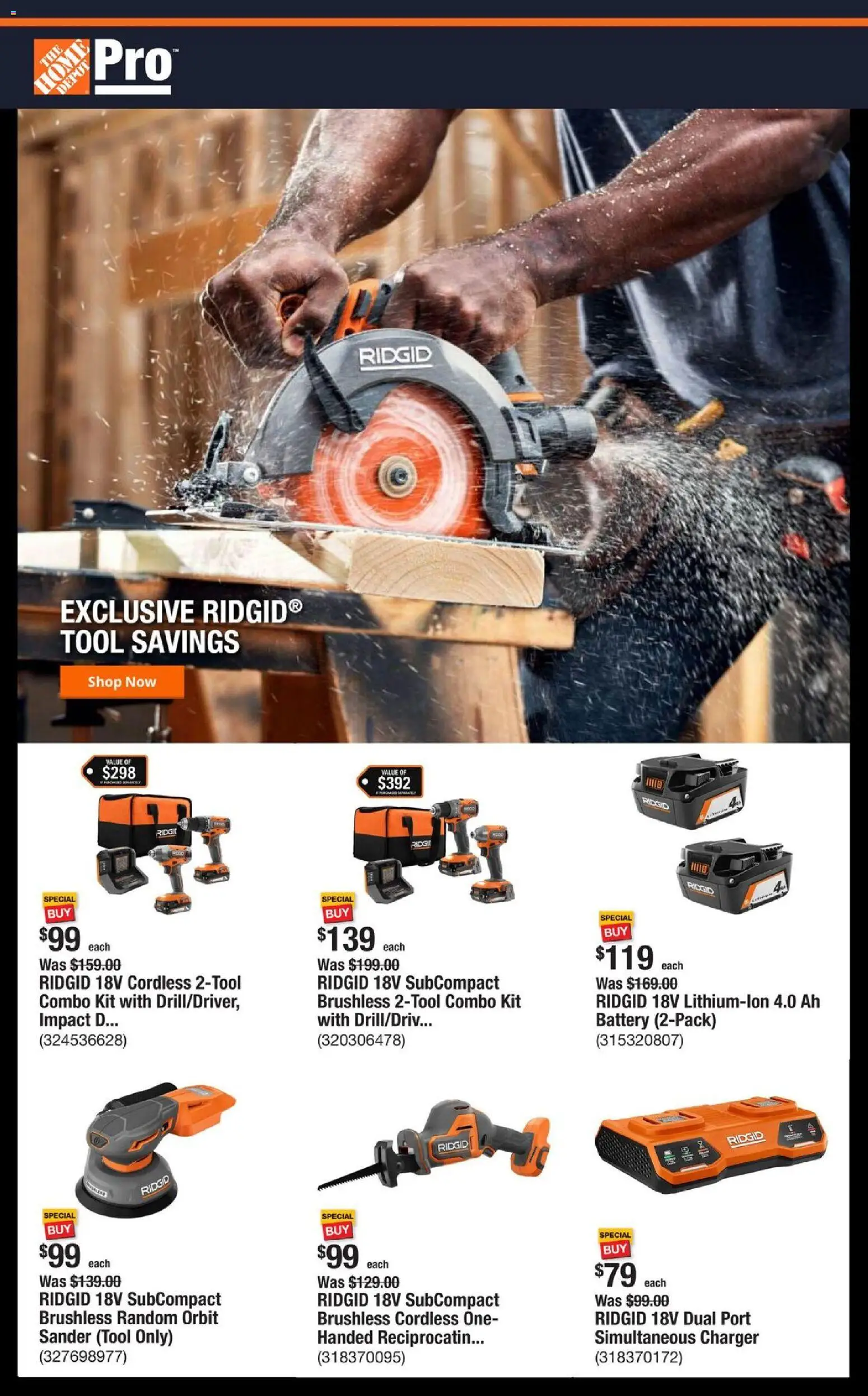 Ad Preview of Home Depot Shop Pro Ad - PA from 11/10/2025