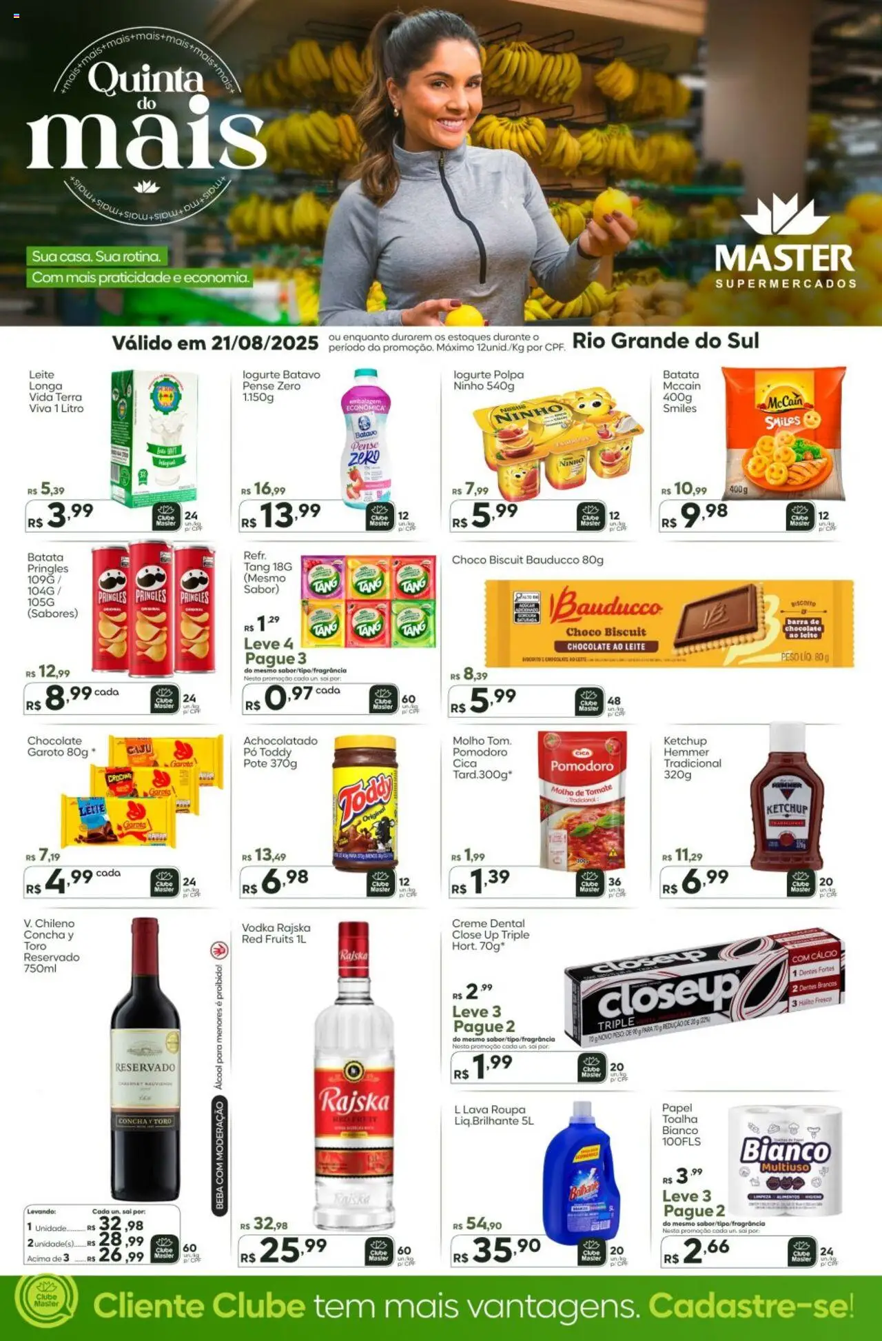 Master folheto "Ofertas do Dia" válido a partir de 21/08/2025 - número de página 1