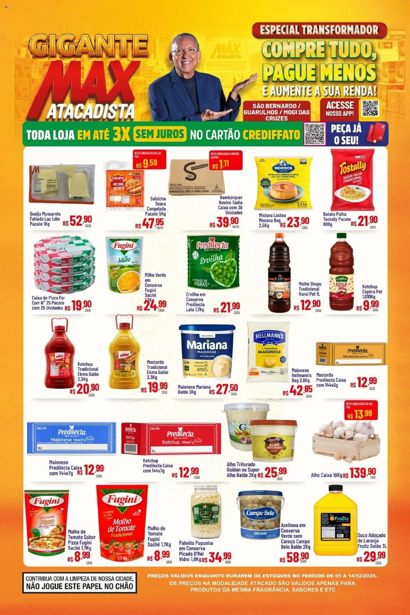 Pré-Visualização do folheto "Ofertas Especial Transformador" da loja Max Atacadista válido a partir de 01/12/2025