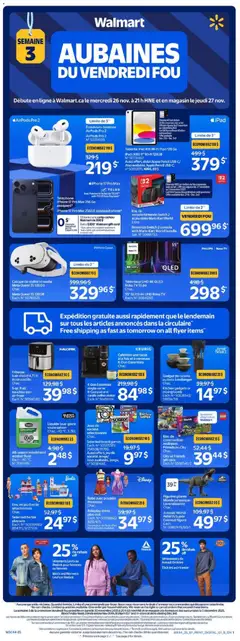 Preview of leaflet Black Friday Circulaire from shop Walmart is valid from Nov 26, 2025