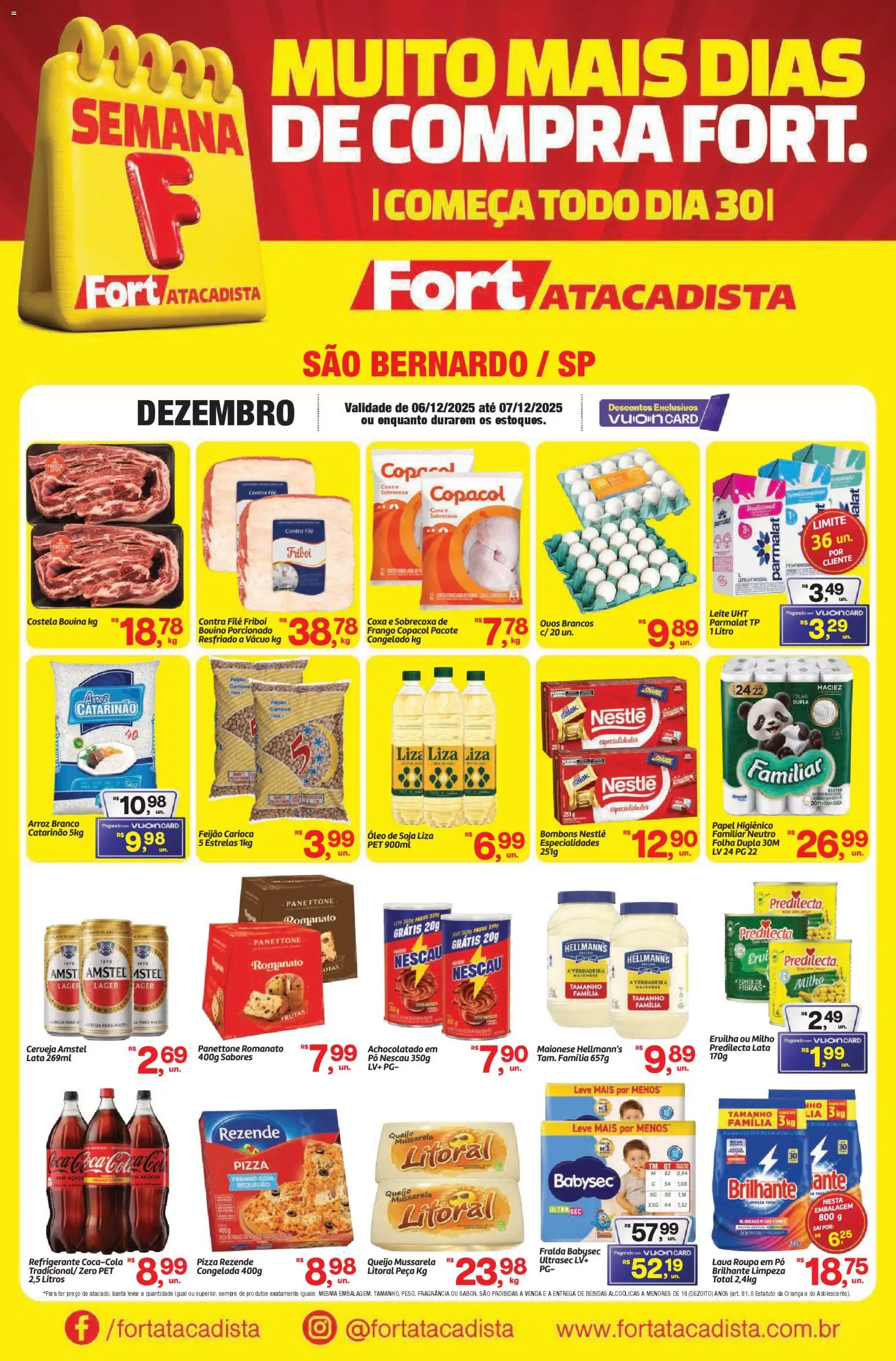 Pré-Visualização do folheto "Ofertas da semana" da loja Fort Atacadista válido a partir de 06/12/2025